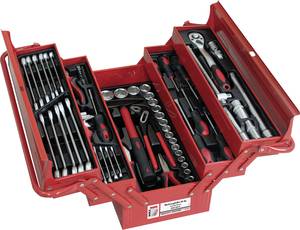 Holzmann Maschinen WZK86CrV  Tool box (+ tools)  Red