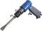 A blue pneumatic hammer with a dark handle and long chisel, used for removing material or construction work.