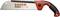 Japanese Pull Saw 'Bahco ProfCut', orange and black, suitable for woodworking. Ergonomic handle for better grip.