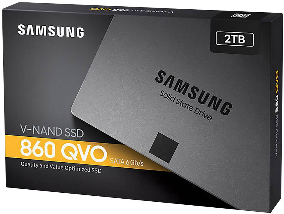Samsung 860 QVO 2 TB 2.5" (6.35 cm) internal SSD SATA 6 Gbps Retail MZ-76Q2T0BW-11