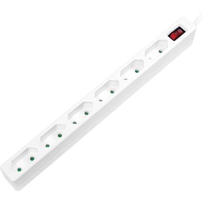 Image of LogiLink LPS232 Power strip (+ switch) 6x White PG connector 1 pc(s)