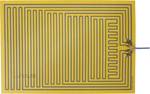 Polyester heating film, self-adhesive
