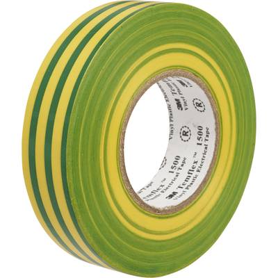 3M  TEMFLEX150019X25GY Electrical tape Temflex 1500 Green, Yellow (L x W) 25 m x 19 mm 1 pc(s)