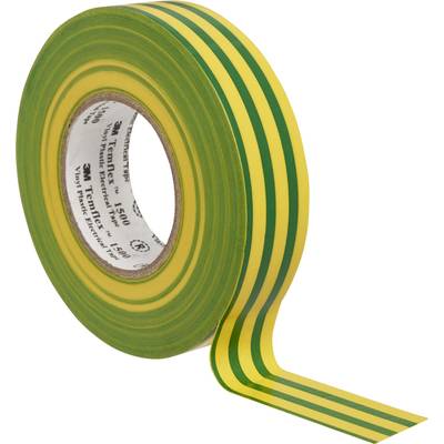 3M  TEMFLEX150015X25GY Electrical tape Temflex 1500 Yellow, Green (L x W) 25 m x 15 mm 1 pc(s)