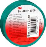 3M ™ Temflex™ 1500 Vinyl Electrical insulating tape, green, 15 mm x 25 m, 0.15 mm