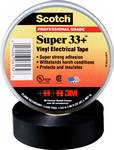 Scotch ® Super 33+ Vinyl Electrical insulating tape, black, 25 mm x 33 m, 0.18 mm