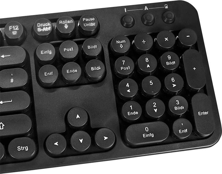 LogiLink ID0178 Radio Keyboard and mouse set German, QWERTZ Black-5