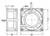 Technical drawing of a computer fan with dimensions: 71.5 mm height, 80 mm width, 38 mm depth. Airflow direction to the left.