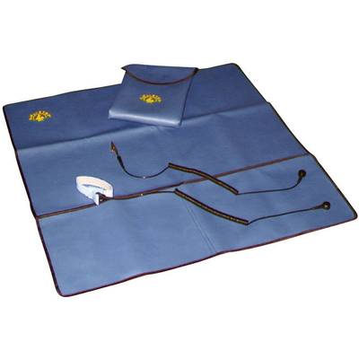 BJZ C-190 100N ESD maintenance kit Blue (L x W) 600 mm x 600 mm incl. PG cable, incl. PG strap, incl. cable 