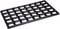 A rectangular cast iron grill grate with square openings, suitable for barbecuing or ovens. Colour: Black.