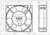 Technical drawing of a fan with Model KA 1238HA2. Shows dimensions in millimetres, cable position, and mounting holes.