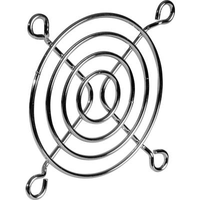 A silver, spiral-shaped metal grid with four hooks at the corners, likely used for protection or fixing purposes.