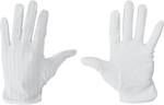 Conductive, non-slip ESD textile gloves