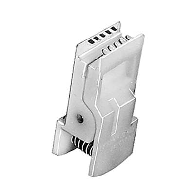A grey cable connector in close-up, suitable for connecting electrical cables. Features multiple connection contacts.