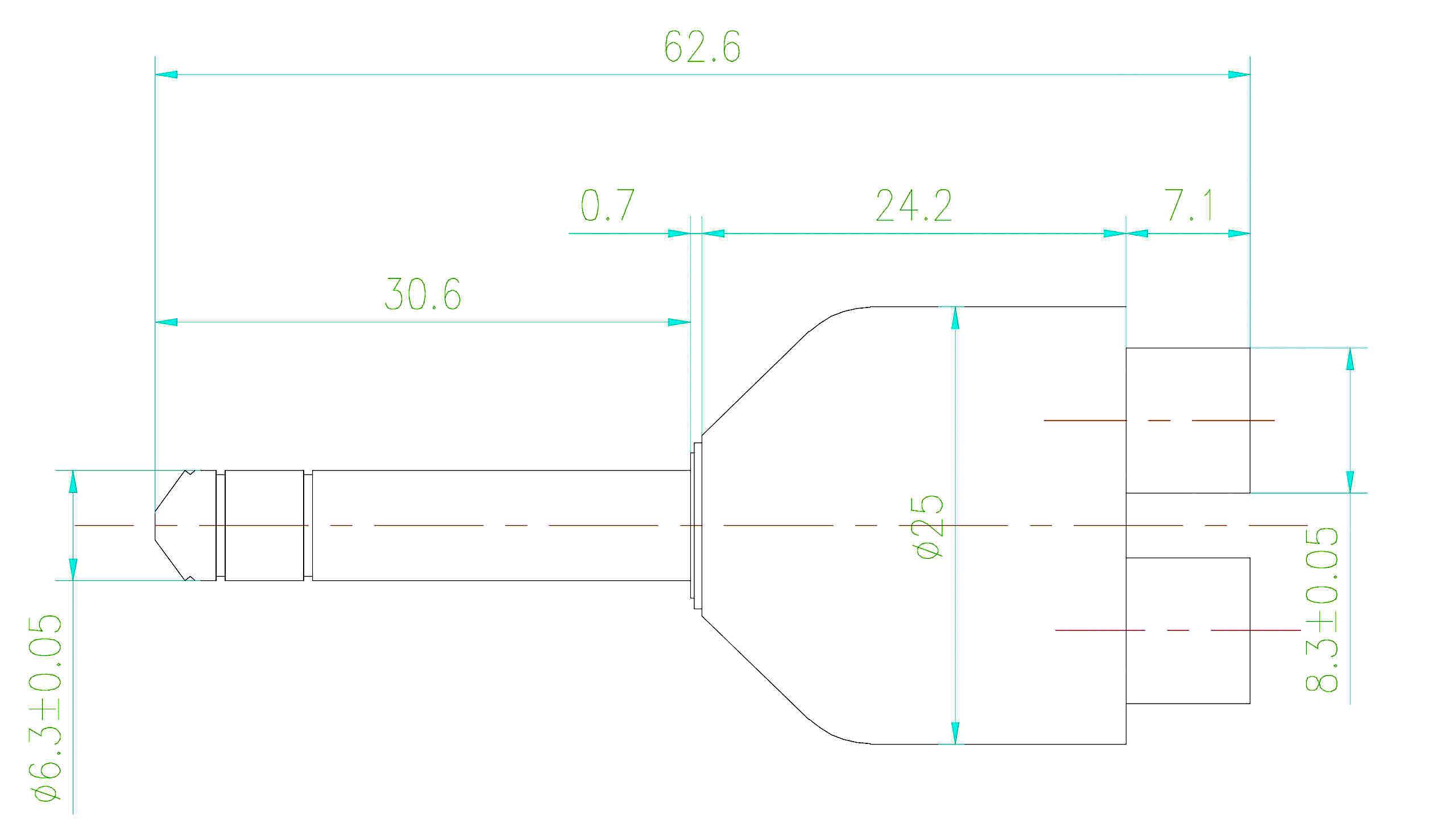 SpeaKa Professional SP-7870188 Jack / RCA Audio/phono Y adapter [1x Jack plug 6.35 mm - 2x RCA socket (phono)] Black-1