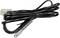 A black cable with an RJ12 plug and a metal sensor, suitable for temperature measurements in electronic devices.