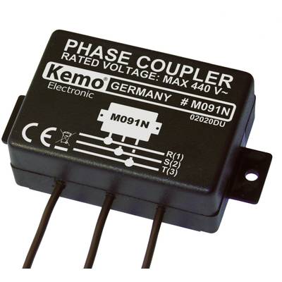 Kemo Powerline M091N Phase coupler Component Input voltage (range): 400 V AC (max.)   