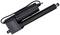 A black electric linear actuator used for mechanical applications to control movement in devices or machines.