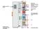 'Diagram of a field bus coupler with RJ-45 connection, ETHERNET indicators, various voltage inputs and configuration interface.'