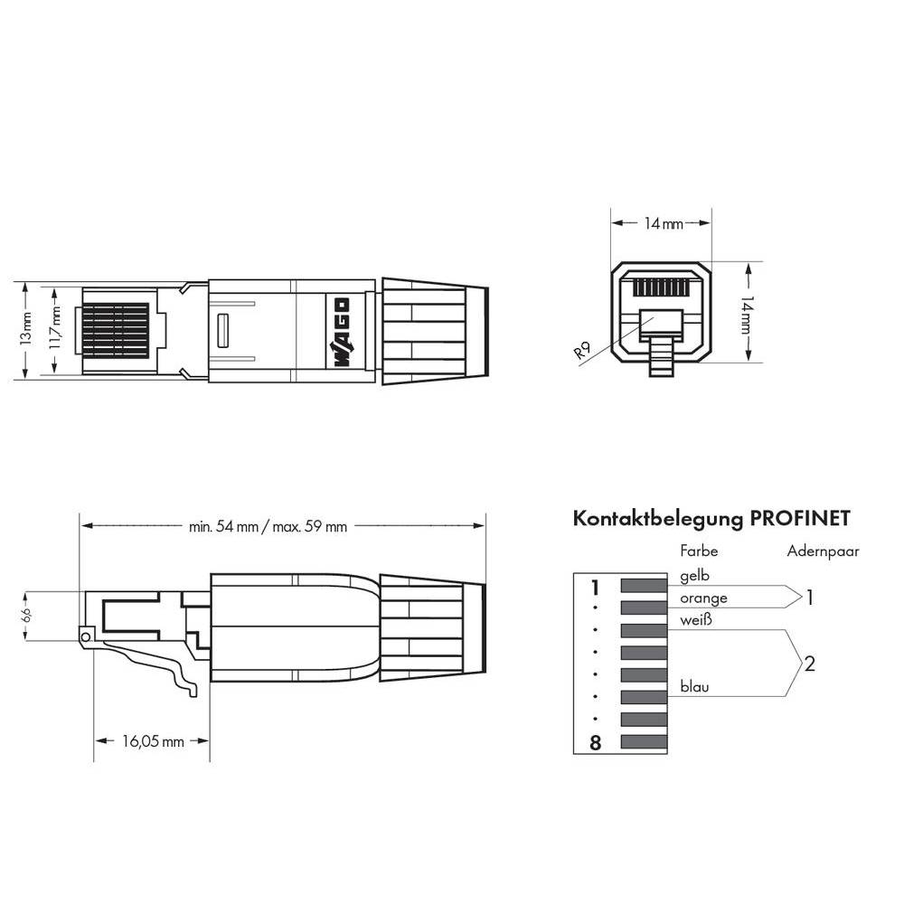 PLC connector WAGO 750-976 PROFINET RJ-45, ...