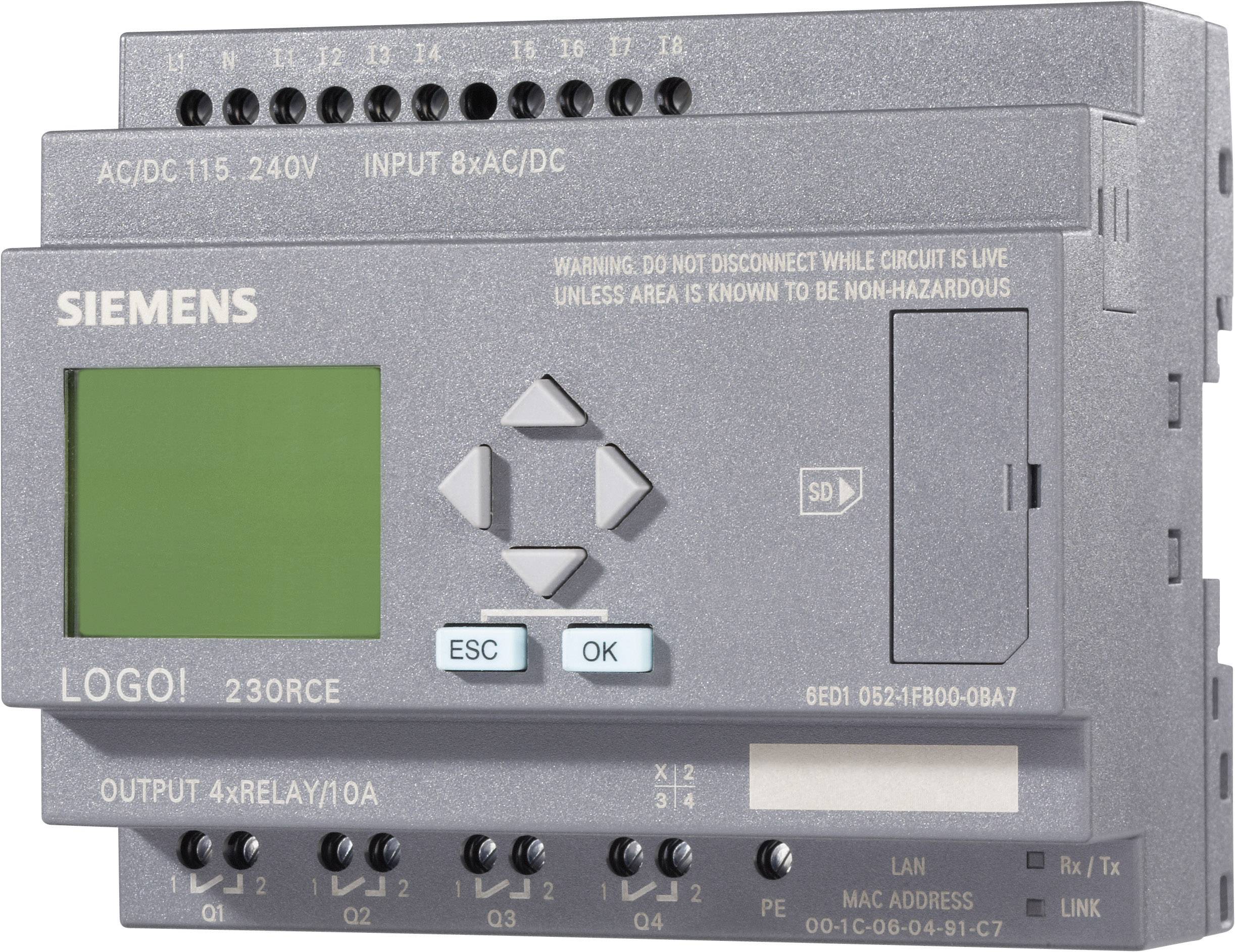 Логический контроллер. Модуль логический Siemens 6ed1052-1fb00-0ba5. Siemens logo 12/24rce. Контроллер Siemens logo 8. ПЛК Siemens logo.