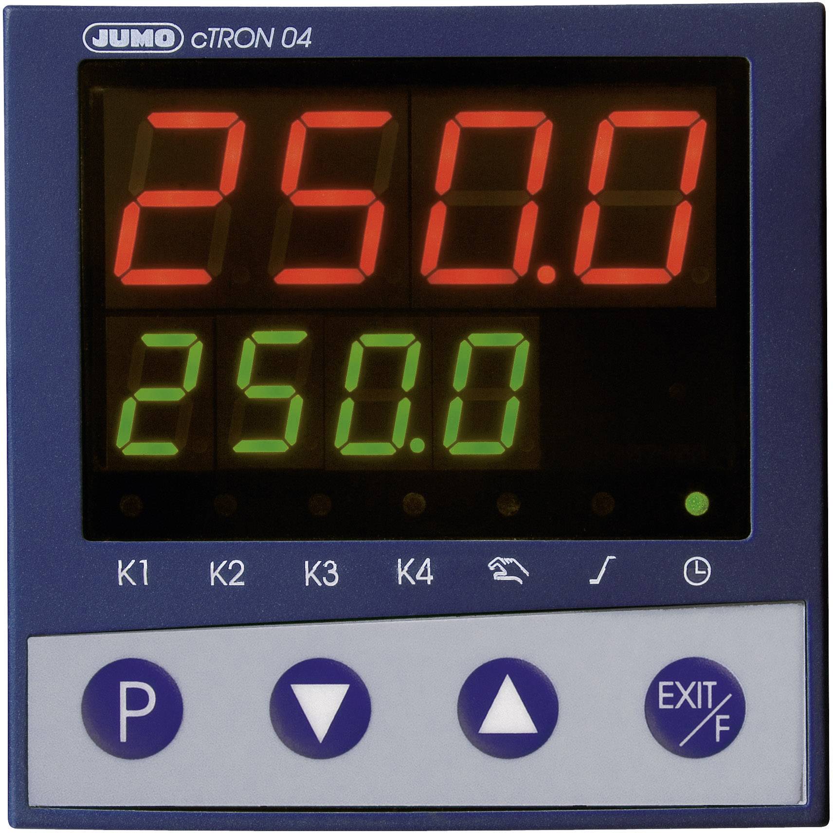 Jumo Ctron04 Pid Temperature Controller L J U T K E N S R B C D Pt100 Pt1000 Kty11 6 3 A Relay Transisto Conrad Com