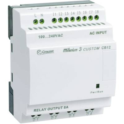 An electrical control module with the inscription 'Millenium 3 Custom CB12', shows connections for AC input and relay output.