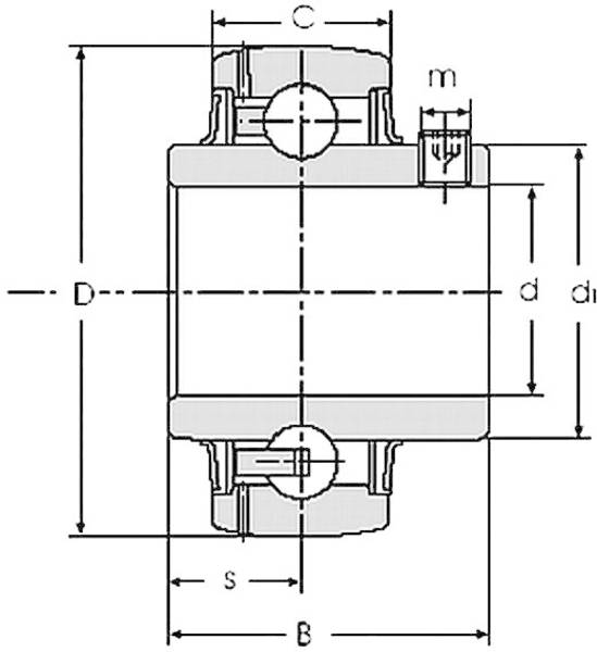HTB UC 208 / YAR 208 / GYE 40 KRRB Radial insert ball bearing Bore diameter 40 mm Outside