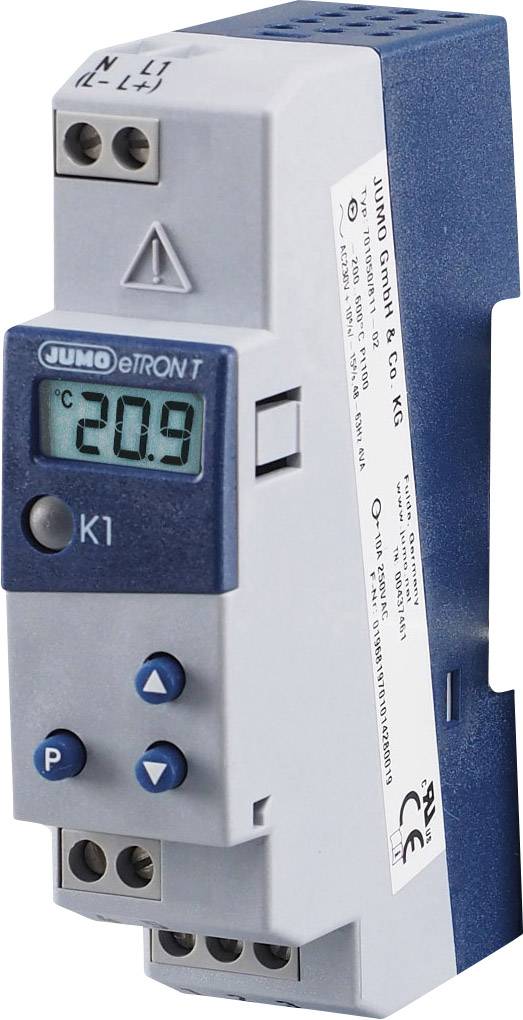Jumo 701050/81102 eTRON T Digital Thermostat 230 V Outputs 1 relay
