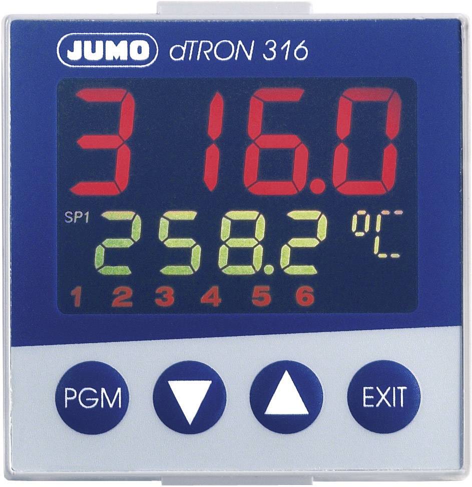 Jumo Dtron 316 Pid Temperature Controller Pt100 Pt500 Pt1000 Kty11 6 L J U T K E N S R B C D 0 Up To Conrad Com