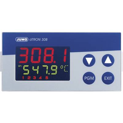 Jumo dTRON 308 (quer) PID Temperature controller Pt100, Pt500, Pt1000, KTY11-6, L, J, U, T, K, E, N, S, R, B, C, D -200 