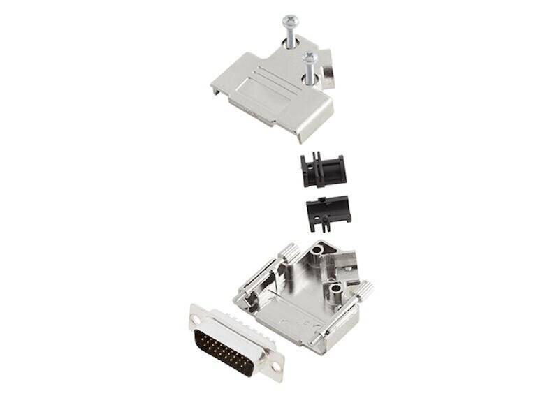 Amphenol L17D45PK-M-09+L717HDE15P D-SUB pin strip set 45 ° Number of pins: 15 Solder bucket 1 pc(s)-2