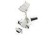 Amphenol L17D45ZF09-RG+L77DE09SST D-SUB receptacle set 45 ° Number of pins: 9 Screws 1 Set