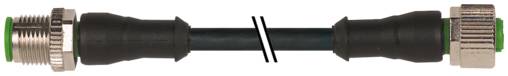 Murrelektronik 7000-40021-6240200 Sensor/actuator connector (pre-fab) M12 x 1 Plug, straight, Socket, straight 2.00 m 1 -0