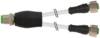 Murrelektronik 7000-40701-2230030 Sensor/actuator splitter/adapter M12 x 1 Plug, straight, Socket, straight 0.30 m No. of pins (RJ): 4 1 pc(s)