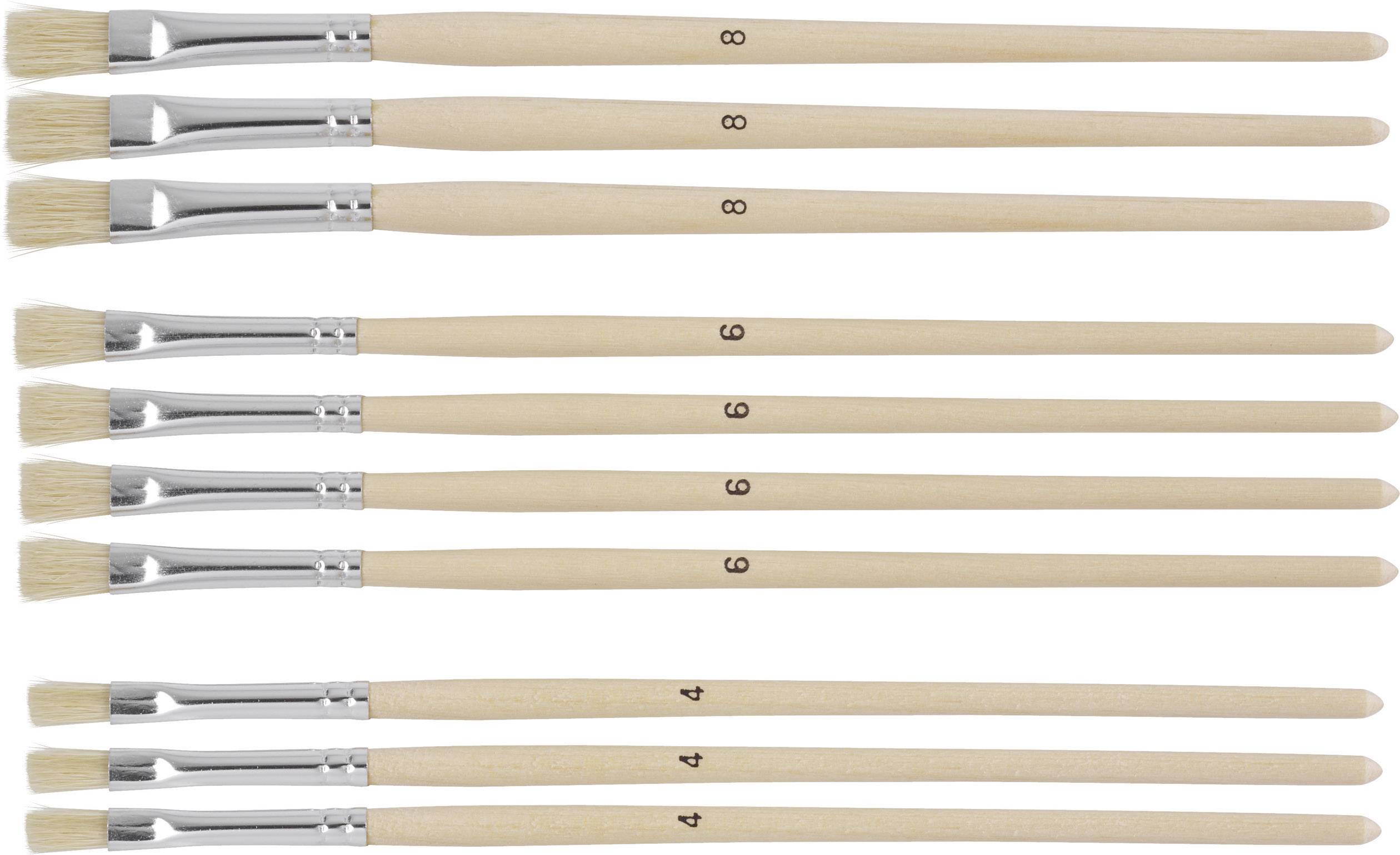 Image of ZAHN Pinsel Model making brush Hog hair 10-piece