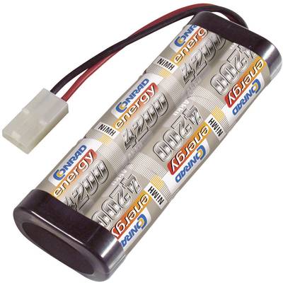 Conrad energy Scale model  battery pack (NiMH) 7.2 V 4200 mAh No. of cells: 6  Stick Tamiya plug
