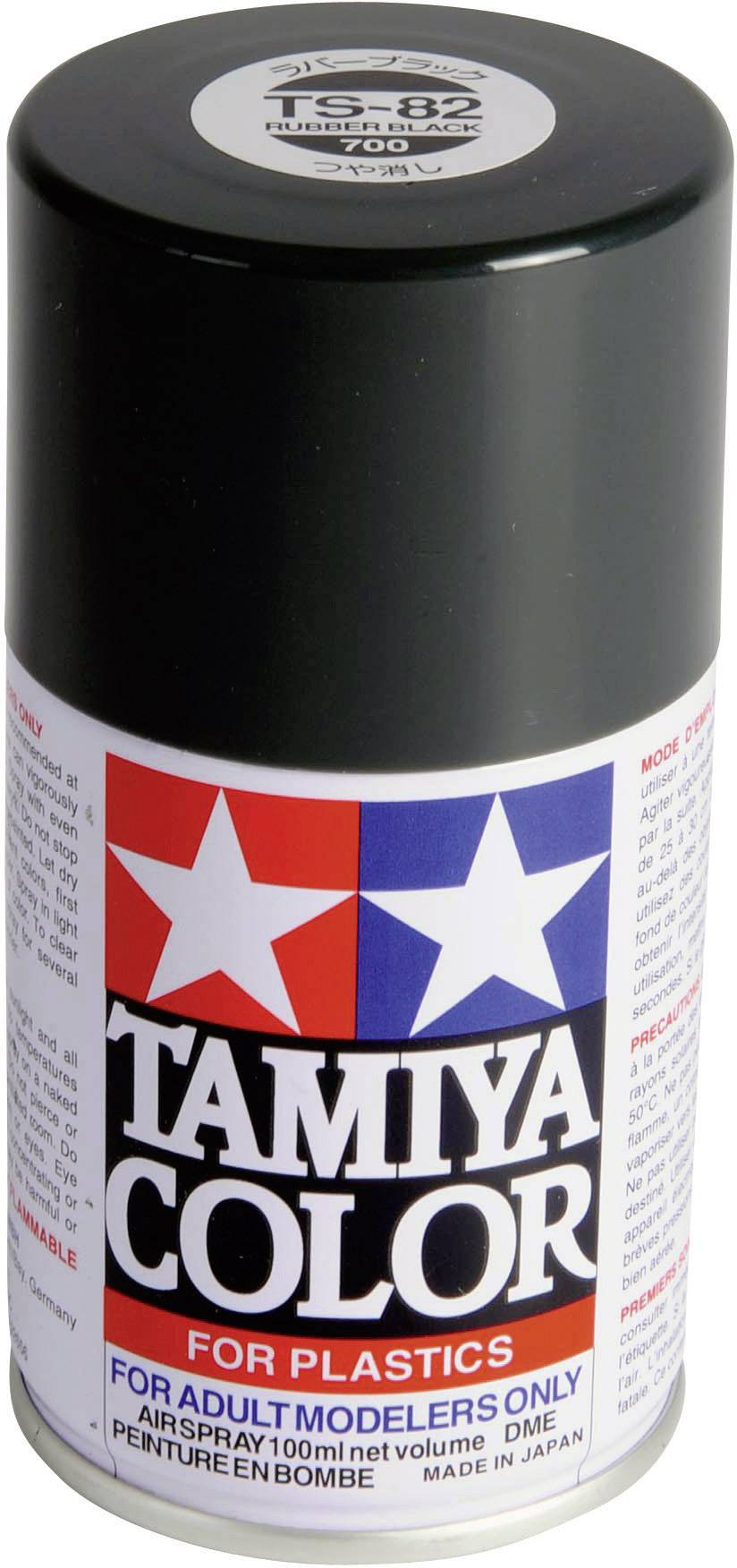 Tamiya Acrylic paint Rubber black TS82 Spray can 100 ml