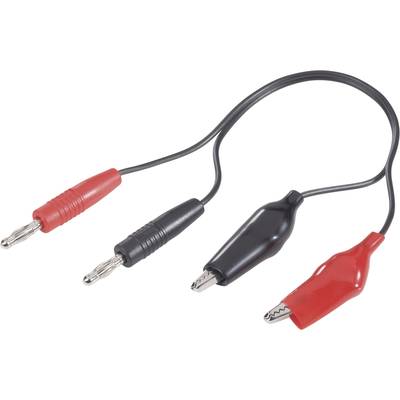 Modelcraft Universal charging cable [2x Jack plug - 2x Alligator clips] 25.00 cm 1.5 mm²  208295
