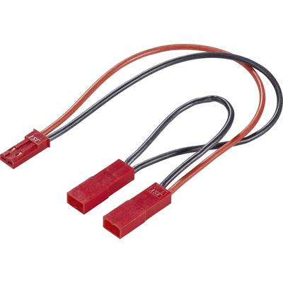 Modelcraft Cable (serial) [1x BEC socket - 2x BEC plug] 10.00 cm 0.50 mm²  