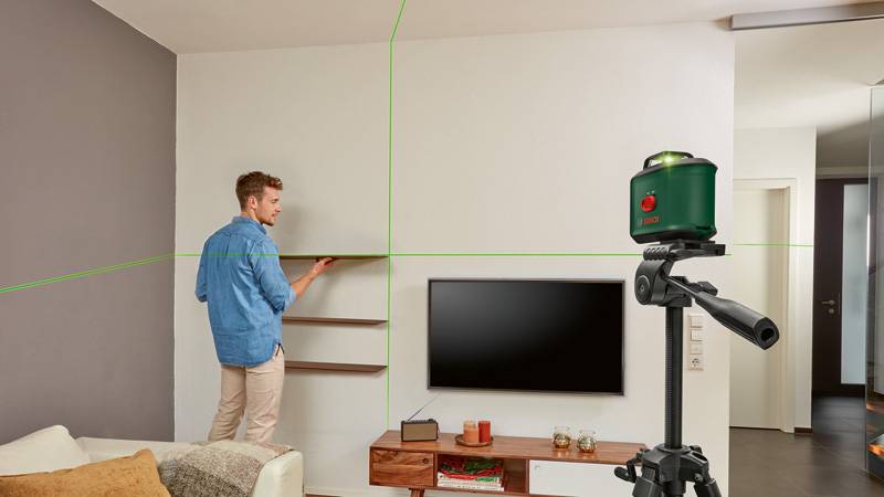 Bosch Home and Garden UniversalLevel 360 Set Cross line laser Green laser-3