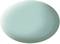 A pale blue, oval object, resembling a soap dish, without visible markings or decorations, on a white background.
