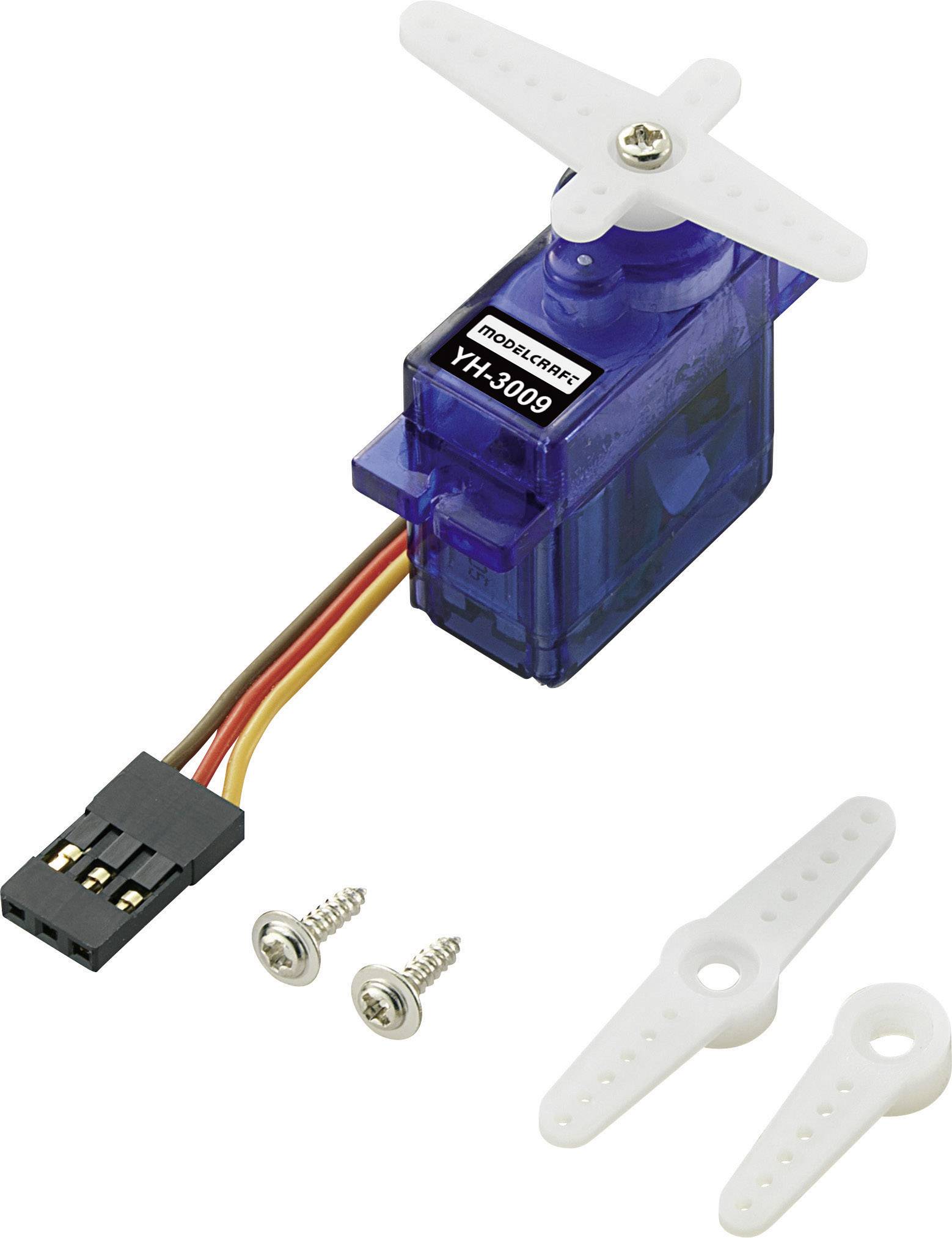 Modelcraft Mini servo Y3009 Analogue servo Gear box material Plastic Connector system JR from