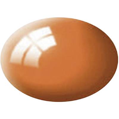 A single, oval, orange object with a glossy sheen, displaying reflected light.