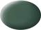 Green, oval tablet on a white background.