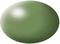 Green, shiny, flat, oval pill with no markings.