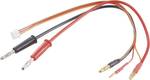 Modelcraft Hard Case 2S LiPo charging cable [2x Jack plug - 2x 2 mm plug (Au-plated contact) ] 56500