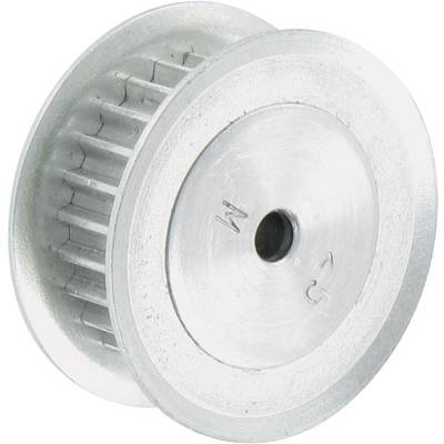 Reely Aluminium Toothed belt disc Bore diameter: 4 mm Diameter: 20 mm No. of teeth: 20