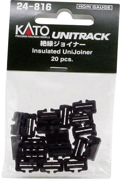 20 pcs Kato N-scale or HO-scale UniTrack UniJoiner INSULATED connectors 24-816 