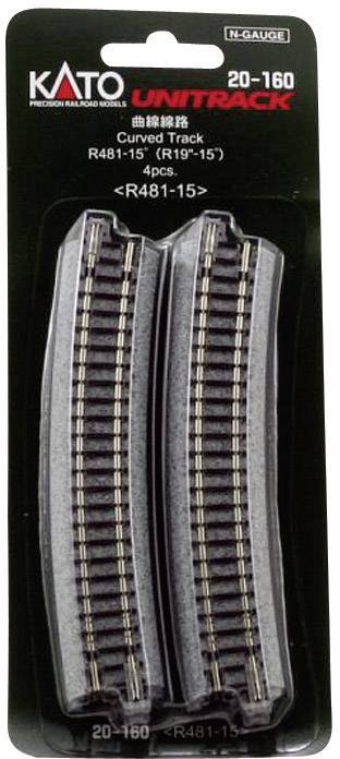 7078109 N Kato Unitrack Curve 15 ° 481 mm 4 pc(s)